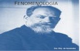 Fenomenología, Neurofenomenología y Fenomenología Hermeneútica por la Dra. Elsy de Hernández
