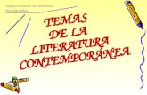 Temas y rasgos propios de la literatura contemporánea. (1)