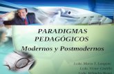 Victor paradigmas pedagogicos modernos y post modernos