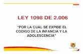 Ley 1098[1] SOBRE LOS DERECHOS DEL NIÑO