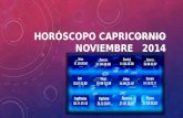 Horóscopo de Capricornio para Noviembre 2014