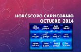 Horóscopo Capricornio para Octubre 2014