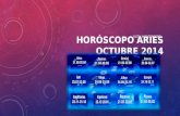 Horóscopo Aries para octubre 2014