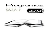 Programas para Escuela Sabática 2013