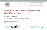 Gestión de la Reputación Personal Científica Online