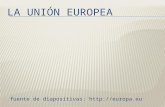 UE selección de diapositivas