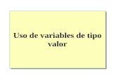 3.  Uso De Variables De Tipo Valor