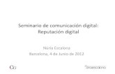 Reputación Digital - Asociación Española para la Gerencia de Centros Urbanos