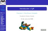 Introduccion a LaTeX / Lyx