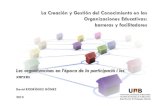 La creación y gestión del conocimiento en las organizaciones: barreras y facilitadores. David Rodríguez