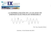 Normalizacion de La Calidad de Energia en Venezuela (Presentacion)