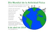 Cartel Día Mundial Actividad Física. 6 de abril 2014