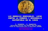 Las Energias Renovables, Lucha Contra La Pobreza Y Desarrollo Sustentable En El Cusco