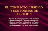 Conflicto Juridico Y Formas De Solucion