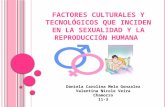 Factores culturales y tecnologicos que insiden en la sexualidad humana
