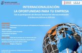 Jornada internacionalización la oportunidad para tu empresa