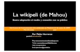 Ejemplo Bueno La Wikipelide Mahou Por Pablo Herreros