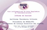Presentacion Presidente Regulatel