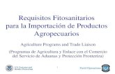 Requisitos Fitosanitarios para la Importación de Productos Agropecuarios (Marzo 2014)