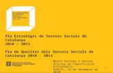 Presentació del PESSC i del PQSSC al curs de direcció de serveis socials