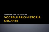 Vocabulario Historia del Arte
