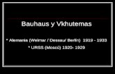 Bauhaus y vchutemas