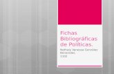 Fichas bibliográficas de políticas