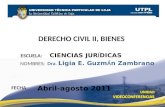 DERECHO CIVIL II - BIENES ( I Bimestre Abril Agosto 2011)