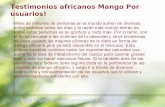 Testimonios Pure Mango africanos