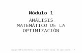 Modulo 1: Análisis Matemático de la Optimización