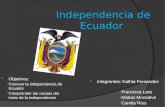 Independencia de ecuador