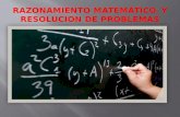 Razonamiento matemático y solución de problemas