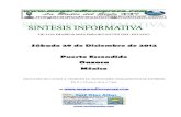 Sintesis informativa 29 12 2012