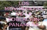 Los movimientos de la población panameña