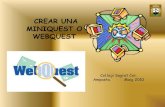 Crear webquest