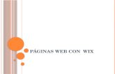 Páginas web con  wix