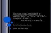 Nosología clínica y quirúrgica de músculo esquelético.