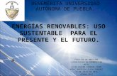 Energías Renovables: Uso Sustentable para el Presente y el Futuro: Presentación