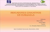 Indicadores educativos en venezuela