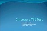 Sincope y Tilt Test