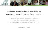 Informe encuesta de servicios de consultoría en RRHH