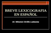 Lexicografia en espanol