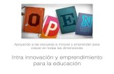 Innovación en la educación (por medio del intraemprendimiento)