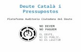 Deute català i pressupostos 2014
