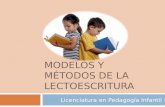 Modelos y métodos de la lectoescritura il