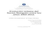 Evolución Urbana del Sector Nonguén entre los años 1950-2012.