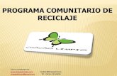 Chacao Limpio: Programa comunitario de reciclaje