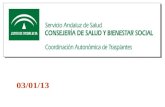 Balance donaciones y trasplantes 2012 en Andalucía