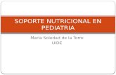 Soporte nutricional en pediatria