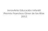 Presentación InnovArte Educación Infantil